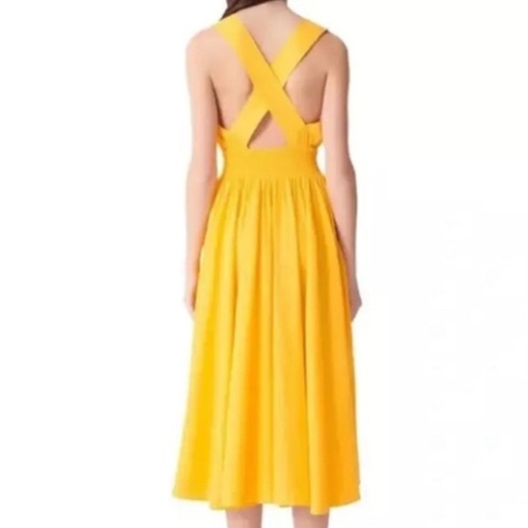 Maje Yellow Halter Jaune Dress.